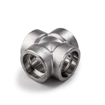 Acero inoxidable de plata 304 316 316L 2000lb 3000lb 6000lb B16.11 Cruz de soldadura con enchufe