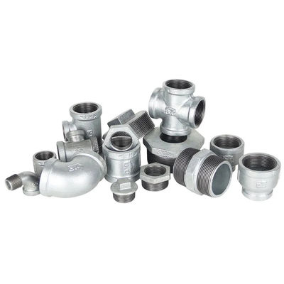 Accesorios para tubos de hierro galvanizado de rosca maleable para tamaños iguales de 1 a 8' a precios competitivos