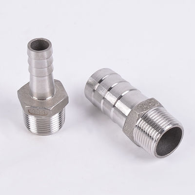 Acero inoxidable RTS de plata 201 304 Accesorios para tuberías Hex manguera de pezón pezón para uso doméstico