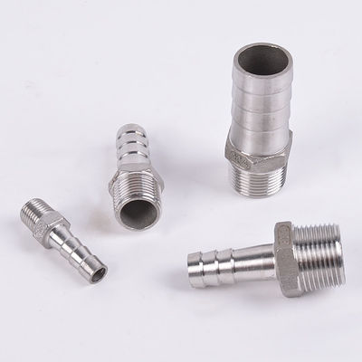 Acero inoxidable RTS de plata 201 304 Accesorios para tuberías Hex manguera de pezón pezón para uso doméstico
