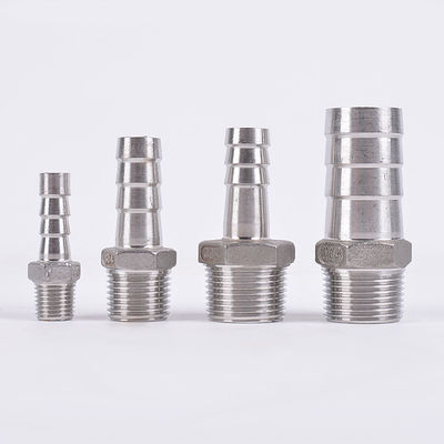 Acero inoxidable RTS de plata 201 304 Accesorios para tuberías Hex manguera de pezón pezón para uso doméstico