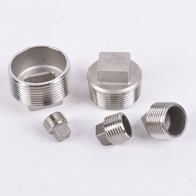 Acero inoxidable 201 304 Cuadragón Conector de cabeza de enchufe y pezones para el montaje de tubos de fundición