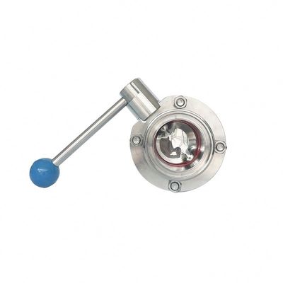 304 316L válvula de mariposa de acero inoxidable con rosca para soporte personalizado OEM