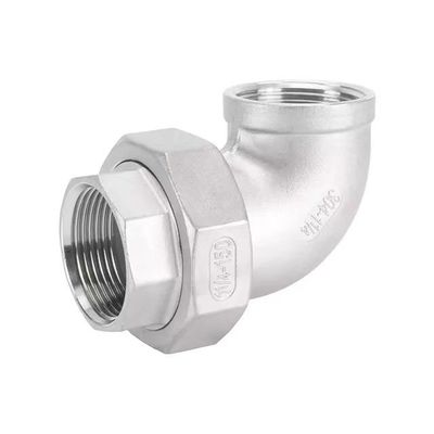 Apoyo personalizado ODM Acero inoxidable Unión de gas de hilo femenino 90 grados Union Codo