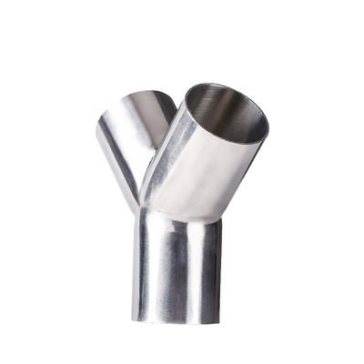 RTS Acero inoxidable sanitario 304 316 Piso de tubería Tri pinza soldadura Wyes Tee Y Tipo Tee