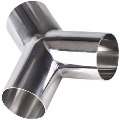 RTS Acero inoxidable sanitario 304 316 Piso de tubería Tri pinza soldadura Wyes Tee Y Tipo Tee