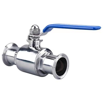 Valva de bola recta de 2 vías DIN SMS WZ Sanitaria de acero inoxidable 304 316 316L Tri Clamp