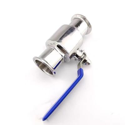 Valva de bola recta de 2 vías DIN SMS WZ Sanitaria de acero inoxidable 304 316 316L Tri Clamp