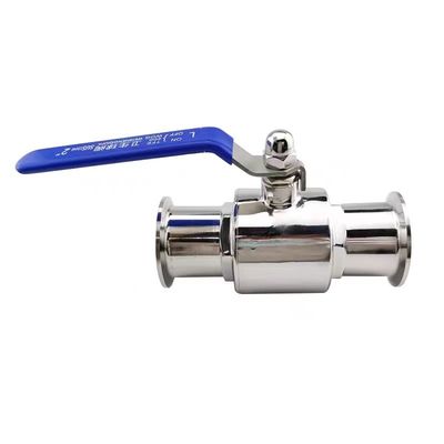 Valva de bola recta de 2 vías DIN SMS WZ Sanitaria de acero inoxidable 304 316 316L Tri Clamp