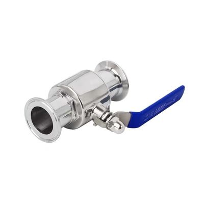 Valva de bola recta de 2 vías DIN SMS WZ Sanitaria de acero inoxidable 304 316 316L Tri Clamp