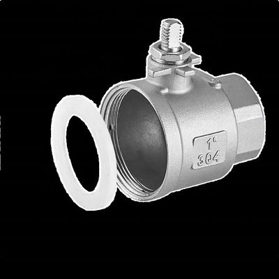 Válvula de bola de acero inoxidable de 2PC personalizable para diferentes aplicaciones industriales
