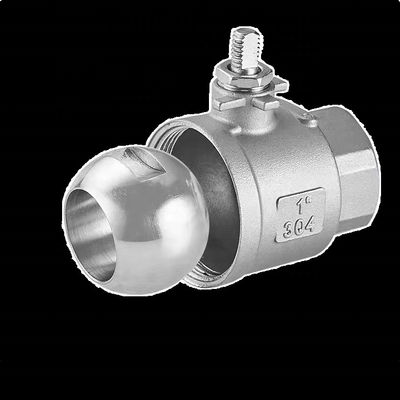 Válvula de bola de acero inoxidable de 2PC personalizable para diferentes aplicaciones industriales
