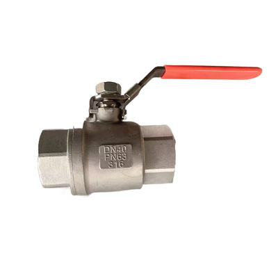 Válvulas de bola de acero inoxidable 304 316 DN8-DN100 PN63 2PC para necesidades industriales de trabajo pesado