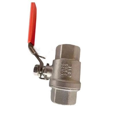 Válvulas de bola de acero inoxidable 304 316 DN8-DN100 PN63 2PC para necesidades industriales de trabajo pesado