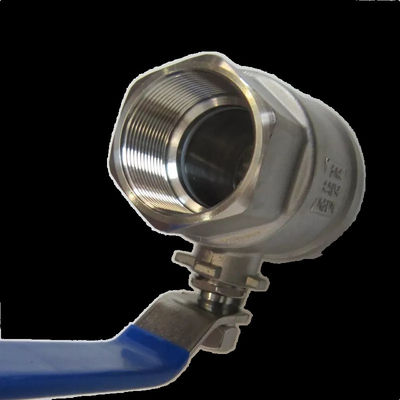 Válvulas de bola de acero inoxidable 304 316 DN8-DN100 PN63 2PC para necesidades industriales de trabajo pesado