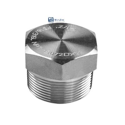 Plata forjada de alta presión NPT macho enchufe hex para acero inoxidable 304 316 316L