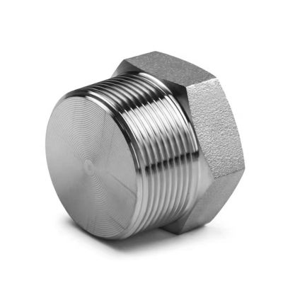 Plata forjada de alta presión NPT macho enchufe hex para acero inoxidable 304 316 316L