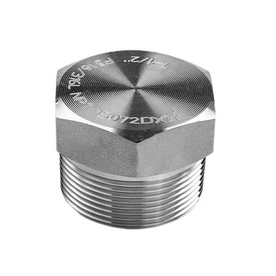 Plata forjada de alta presión NPT macho enchufe hex para acero inoxidable 304 316 316L