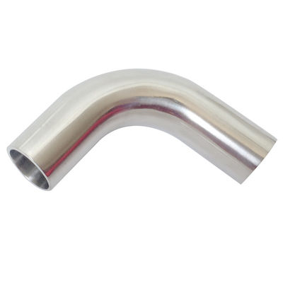 Acero inoxidable 304 316L Largo radio soldado 90 grados Codo de tubo de ajuste para sanitarios