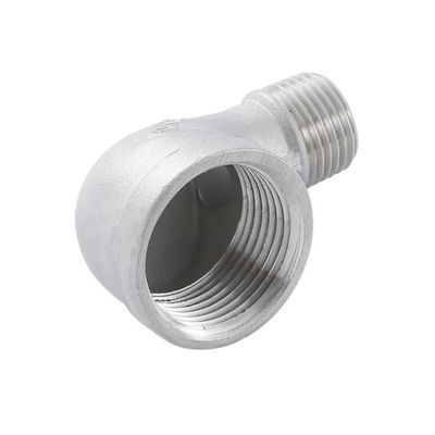 Acero inoxidable sanitario 90 grados alambre interior reducción femenina codo para fundición de plata