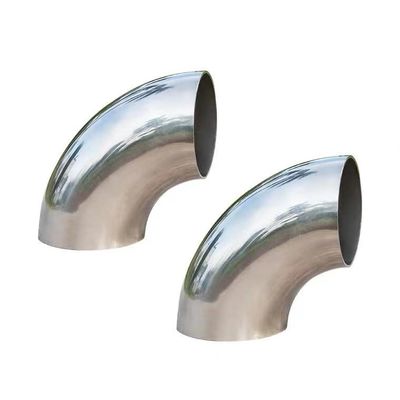 Instalación de tuberías sanitarias SS304L/SS316L Codo de soldadura a 90 grados con código de cabeza redonda
