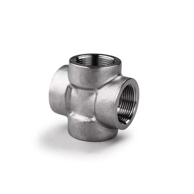304 316 316L Acero de carbono forjado a alta presión con rosca/SW Cruce 1/4''-4.0' NPT BSPT