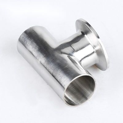 SS304 316L Tri Clamp Equal Tee Pipe Adaptado para conexiones de tuberías aerodinámicas