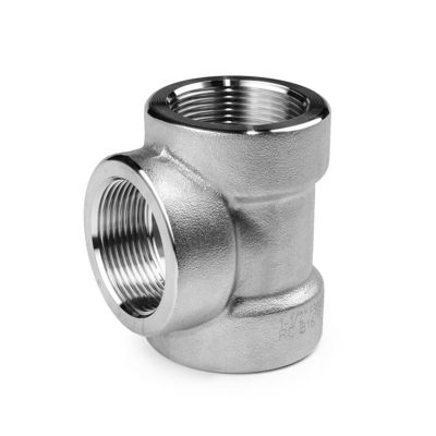 Acero inoxidable 304 316 316L 3000 LB 6000LB Tee forjado para accesorios de tuberías de alta presión