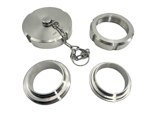Conexión femenina Sanitaria Tubo de acero inoxidable Cap final de la cadena Blind Nut con cadena