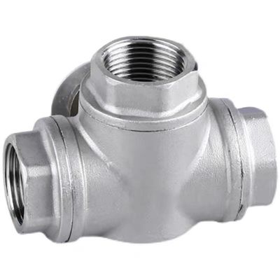 Código de cabeza cilíndrica WZ SS201 304 316 válvula de 3 vías con extremo roscado NPT BSP BSPT plata
