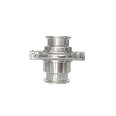 Ra0.8 Superficie de acero inoxidable higiénico personalizado 304 316L Tri Clamp válvula de verificación de no retorno para medios de agua