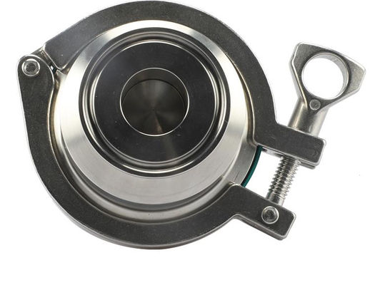 Ra0.8 Superficie de acero inoxidable higiénico personalizado 304 316L Tri Clamp válvula de verificación de no retorno para medios de agua