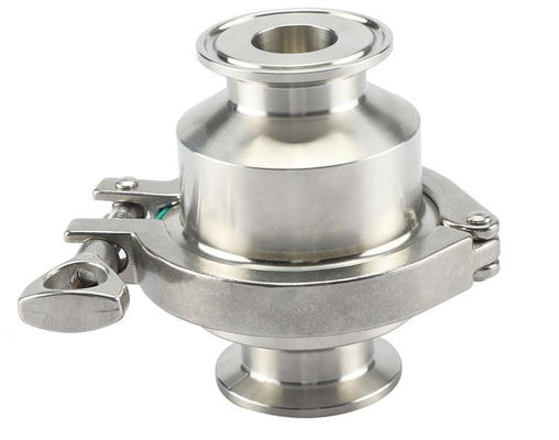 Ra0.8 Superficie de acero inoxidable higiénico personalizado 304 316L Tri Clamp válvula de verificación de no retorno para medios de agua