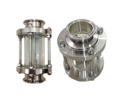 Clampada de acero inoxidable sanitario duradero 304 316L / vidrio de visión tubular de soldadura para tanque de cerveza
