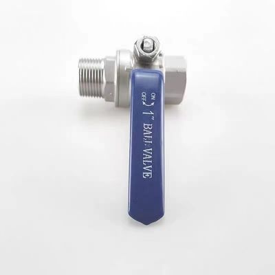 Acero inoxidable 304 316 2PC válvula de bolas NPT/BSP hilo 1/4''-4.0'' conexión cubierta de mango de vinilo
