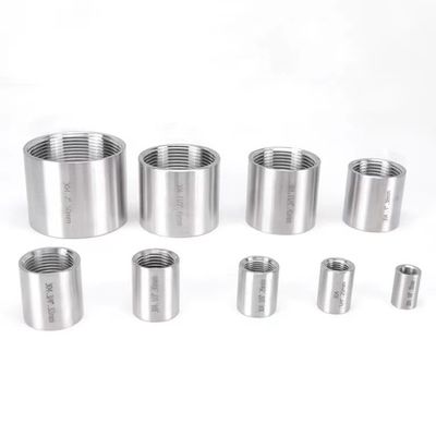 Accesorios para tuberías de acero inoxidable de plata acoplamiento de rosca completa para el uso general en SS201/304/316