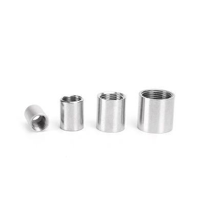 Accesorios para tuberías de acero inoxidable de plata acoplamiento de rosca completa para el uso general en SS201/304/316