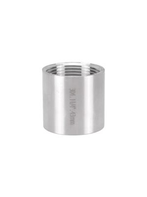 Accesorios para tuberías de acero inoxidable de plata acoplamiento de rosca completa para el uso general en SS201/304/316