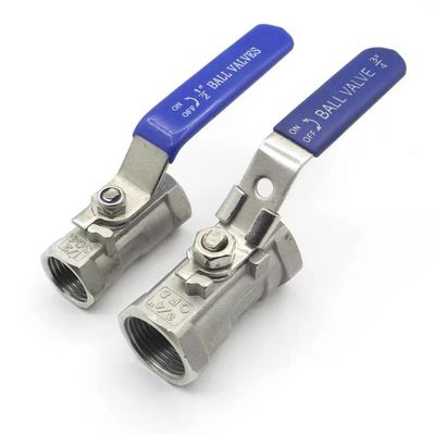 WZSS201 304 316 1 PC válvula de bola manual de acero inoxidable con bloqueo NPT BSP BSPT 1/4''-4.0