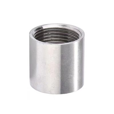 Accesorios para tuberías de acero inoxidable de plata acoplamiento de rosca completa para el uso general en SS201/304/316