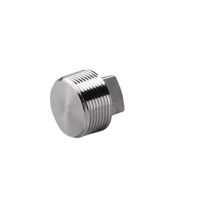 Acero inoxidable revestido de plata WZ 304 316 316L Plug cuadrado forjado a alta presión NPT BSPT