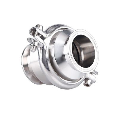 DN15-DN200 de acero inoxidable sanitario 304/316L Tri abrazadera válvula de verificación soporte personalizado