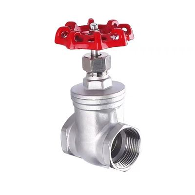CF8 Válvula de puerta manual de rosca interna para aceite de gas de agua DN5-DN200 Código de cabeza cilíndrico