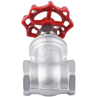 CF8 Válvula de puerta manual de rosca interna para aceite de gas de agua DN5-DN200 Código de cabeza cilíndrico
