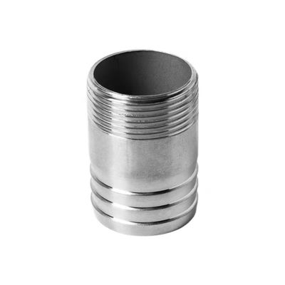 SS201 304 316 NPT BSP DIN manguera de fundición masculina con rosca de pezón con rosca de tornillo