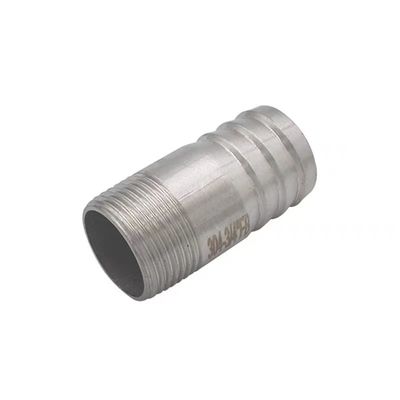 SS201 304 316 NPT BSP DIN manguera de fundición masculina con rosca de pezón con rosca de tornillo