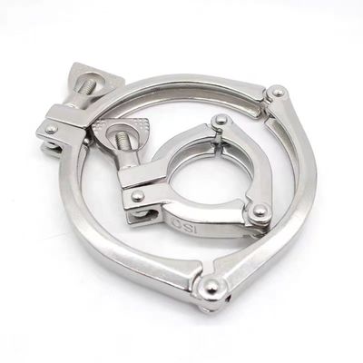 Apoyo personalizado Tres piezas de sujeción Ferrule de acero inoxidable 304 316 316L DIN SMS 3A