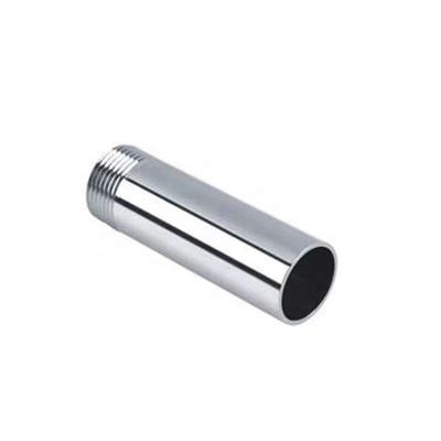 50 mm de largo SS304 NPT Mono pezón para 201 304 316 Acero inoxidable de fundición de plata