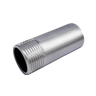 50 mm de largo SS304 NPT Mono pezón para 201 304 316 Acero inoxidable de fundición de plata