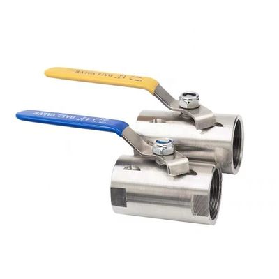 Válvula de bola ancha con rosca de acero inoxidable 201 NPT BSP para tornillo interno